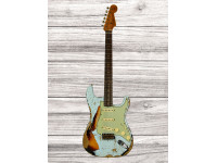 Fender Custom Shop Limited Edition 61 Strat Super Heavy Realic Sonic Blue 3-Color Sunburst Fender Custom Shop Limited Edition 61 Strat Super Heavy Realic Sonic Blue 3-Color Sunburst